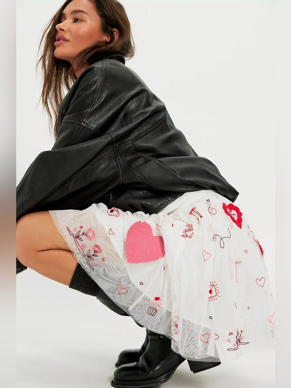 New Free People The Sketchbook Skirt Size L